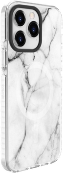 Панель Evelatus MagSafe Customized Print Marble для Apple iPhone 15 Pro Max White (4752192067281)