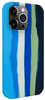 Панель Evelatus Silicone Case Multi-Colored для Apple iPhone 15 Pro Blue (4752192068462)