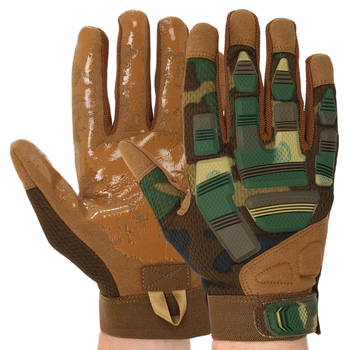 Перчатки тактические с закрытыми пальцами Military Rangers BC-8799 L Камуфляж Woodland