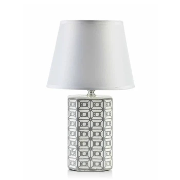 Лампа керамічна настільна Leti Grey 33 см 36065