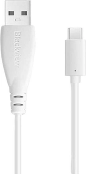 Kabel Blackview USB Type A - USB Type-C M/M 1 m White (4752192007744)
