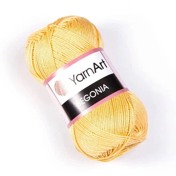 Пряжа для вязания YarnArt Begonia/Ярнарт Бегония 4653 Жёлтый