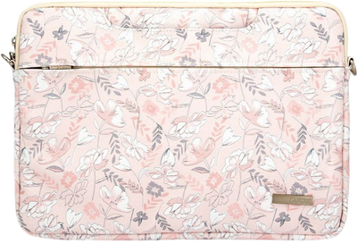 Torba iLike 15-16" Fabric Laptop Bag With Strap Flower Pink (ILIUN16LBFP)