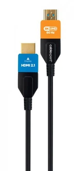 Кабель HDMI - HDMI 20м Cablexpert, v2.0 (оптичний (AOC)) (CC-HDMI8K-AOC-20M), HDMI V.2.1, 8К 60Гц/4К 120Гц, позолочені конектори, 20 м
