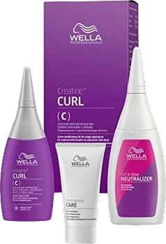 Zestaw fluidów do kręcenia Wella Professionals Creatine+ Curl C do włosów farbowanych i uwrażliwionych (8005610438450)