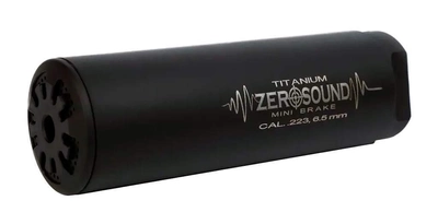 Глушник Zero Sound TITANium Mini Brake кал. 223 - 6,5 Creedmoor. Різьба 1/2"-28 UNEF