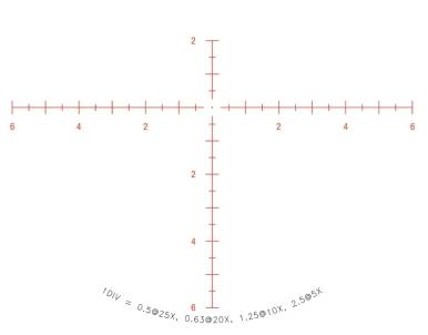 Прицел оптический TRIJICON Tenmile 5-25x50 MRAD Crosshair SFP Red