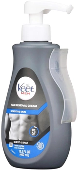 Крем для депіляції Veet Men Silk & Fresh Sensitive Skin 400 мл (8410104890957)