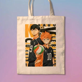 Эко-сумка, шопер с принтом аниме Волейбол Haikyuu!
