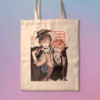 Эко-сумка, шопер с принтом аниме Бродячие псы Bungo Stray Dogs принт №3