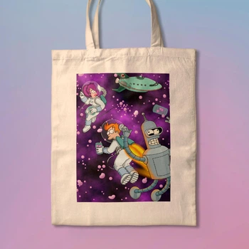 Еко-сумка, шопер з принтом Футурама Futurama