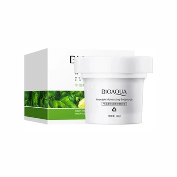 Скраб для тела с экстрактом микрочастиц косточек авокадо Bioaqua Avocado Moisturizing Body Scrab, 100 мл