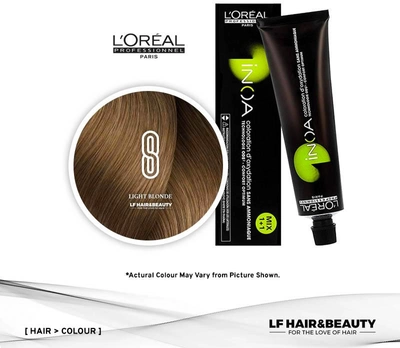 Krem farba do włosów bez amoniaku L'Oreal Paris Permanent Inoa Colour 8 60 g (3474637134464)