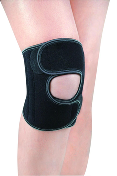 Бандаж на колінний суглоб зі спіральними ребрами та бавовною роз'ємний Ortop Розмір UNI (ES-7A67)