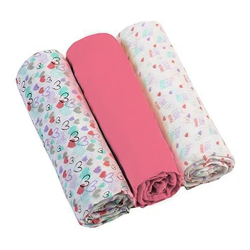 Пеленки муслиновые хлопчатобумажные 70х70 см розовые BabyOno 3 шт. (5901435407967)