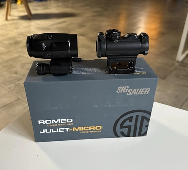 Комплект SIG SAUER коліматор Romeo-MSR Compact + Магніфер Juliet3 Micro