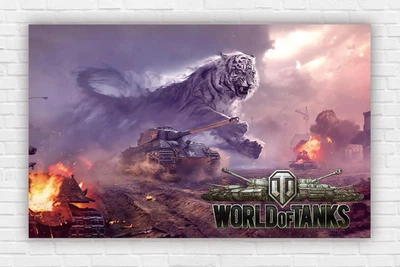 Паперовий плакат "Світ танків/World of tanks" 120х75см