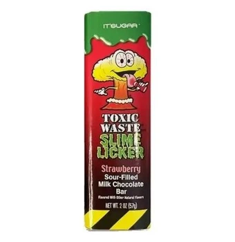 Шоколадный батончик Toxic Waste Slime Licker Strawberr 49г