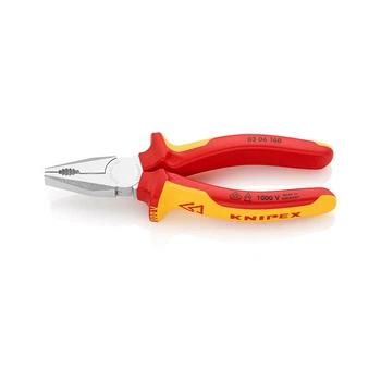 Плоскогубцы KNIPEX комбинированные диэлектрические VDE (03 06 160)