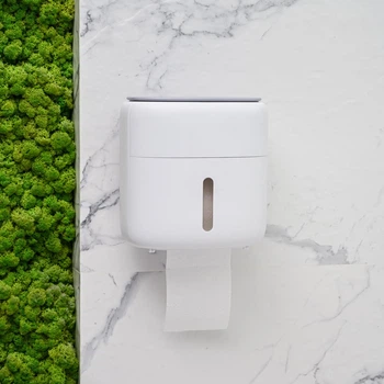 Держатель для туалетной бумаги клеящийся MBM HOME BP-44 WHITE/GRAY бело-серый