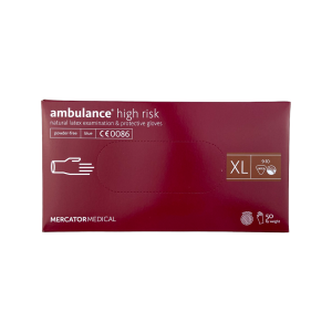 Перчатки латексные Ambulance High Risk смотровые неприпудренные, 50 шт/упак, р. XL(5906615105350)