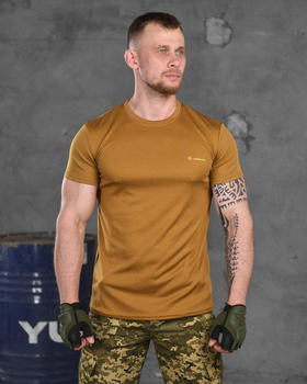 Тактическая мужская потоотводящая футболка Logos-Tac S койот (86913)