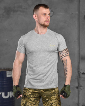 Тактическая мужская футболка Logos-Tac L серая (86908)