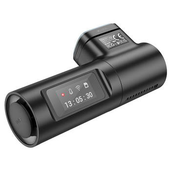 Компактний Автомобільний Відеореєстратор HOCO Driving recorder DV1 |0.96", 1080p/30fps, WiFi| Чорний