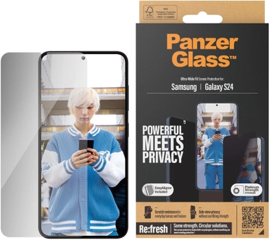 Захисне скло PanzerGlass Privacy Screen Protector для Samsung Galaxy S24 Black (5711724173509)