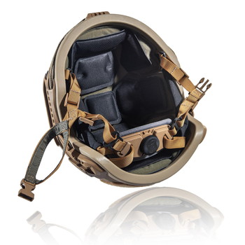 Кевларовый шлем "TOR-D-VN" WENDY каска улучшенная. Койот. Баллистический NIJ IIIA.