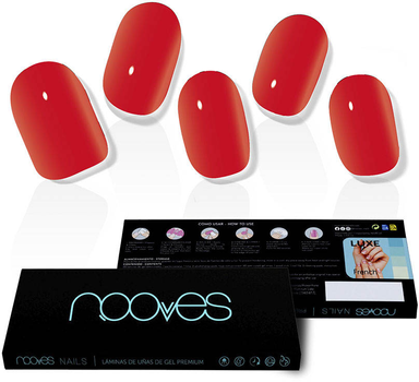 Гель-плівка для нігтів Nooves Laminas Crimson Red Premium Luxe Solid Rojo 20 шт (8436613950005)