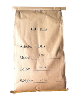Кулі BB KING Normal 0.20g 25кг кульки для страйкболу білі 6 мм (A0.20-25кг)