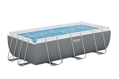 Басейн каркасний прямокутний Bestway 56441 4,04 м x 2,01 м x 1,00 м із фільтр-насосом, драбиною та поплавком