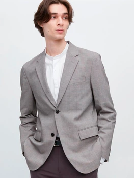 Піджак чоловічий Uniqlo 174123487 XS Сірий (1159802131)