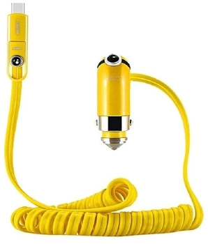 Ładowarka samochodowa Remax USB-A Yellow (RCC211Y)