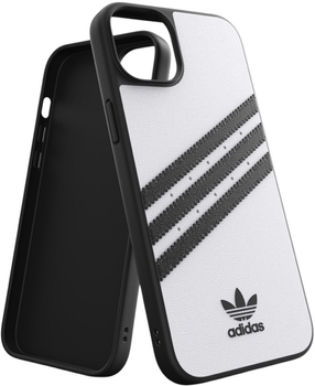 Etui plecki Adidas OR Moulded Case do Apple iPhone 14 Plus White/Black (8718846100175)
