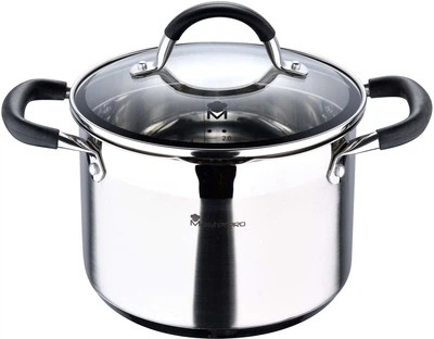 Каструля висока з кришкою MasterPro Foodies collection 4 л (BGMP-1505-BK)