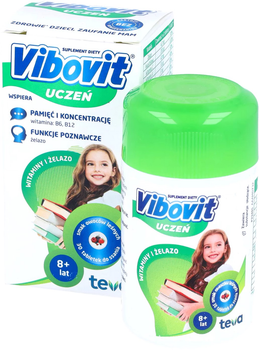 Вітамінно-мінеральний комплекс Teva Vibovit Uczeń 30 таблеток (5900004073268)