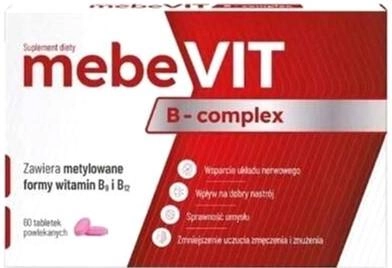 Kompleks witamin Natur Produkt Pharma MebeVit B-complex 60 tabs (5906204021375)