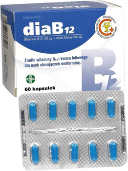 Kompleks witamin Galena DiaB12 60 caps (5903735603513)