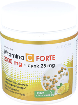 Kompleks witamin i minerałów ActivLab Pharma Forte Witamina C 2000 Mg + Cynk 25 Mg 500 g (5903260901481)