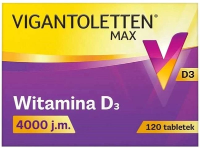 Witamina D3 Procter & Gamble Vigantoletten Max 4000 120 tabs (8006540740019)