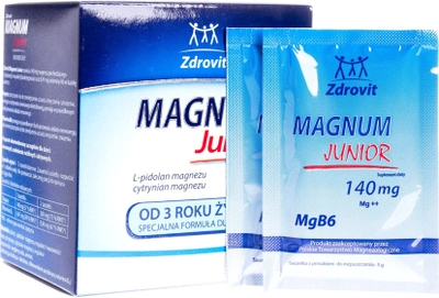 Kompleks witamin i minerałów Zdrovit Magnum Junior 20 stz (5906204010577)