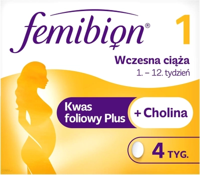 Kompleks witamin i minerałów Procter & Gamble Femibion 1 Pregnancy 28 tabs (5907589874686)