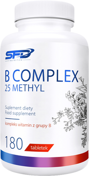 Kompleks witamin SFD B Complex 25 Methyl 180 tabs (5902837701363)