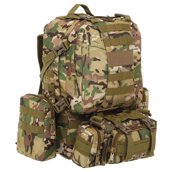 Рюкзак тактичний штурмовий з підсумками Silver Khight Heroe 213 об'єм 25 літрів Camouflage