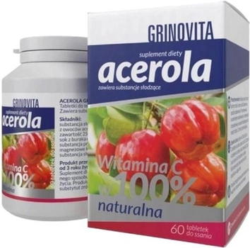 Вітамінний комплекс Natur Produkt Pharma Acerola Grinovita 60 таблеток (5906204021085)