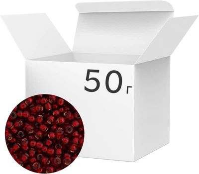 Бісер ВДВ Preciosa Блискучий 12/0 Бордовий 50 г (302-12/0-97120)