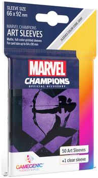 Koszulki na karty Gamegenic do gry Marvel Champions Art Sleeves 66 x 92 mm Hawkeye 50 + 1 szt (4251715411841)