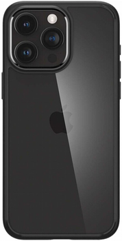 Etui plecki Spigen Crystal Hybrid do Apple iPhone 15 Pro Max Matte Black (8809896747585)